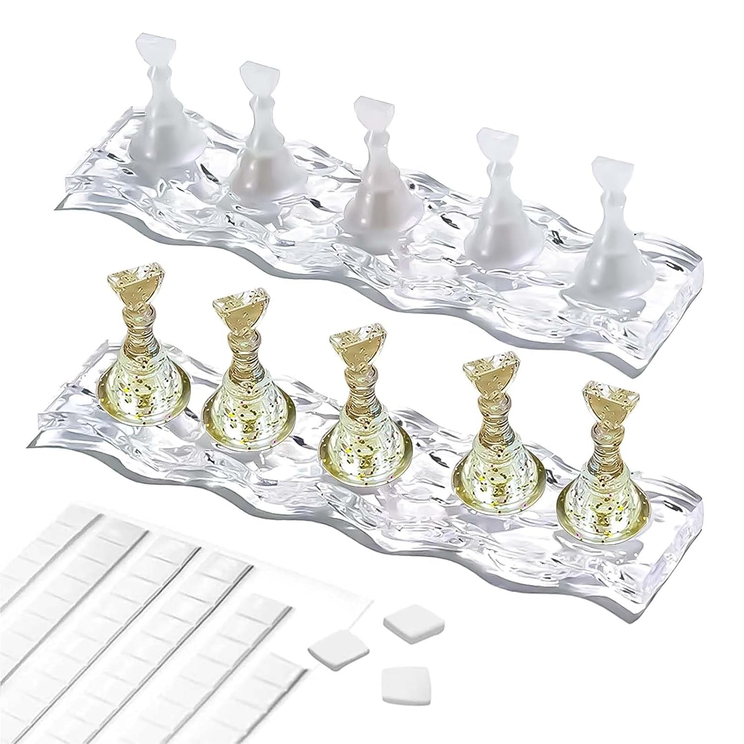 Juego de diseño de uñas – Mano de entrenamiento premium para uñas de gel, accesorios de uñas y uñas artificiales – versátil juego de uñas de gel y accesorios para decoración de uñas