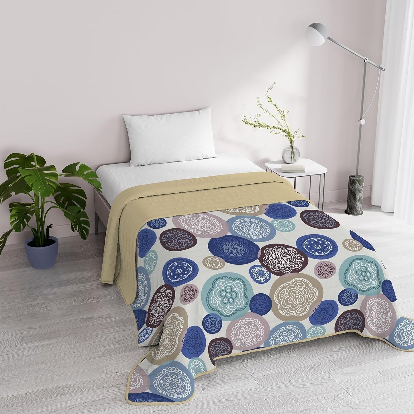 Fantasy Ropa de Cama Italiana Microfibra Verano 1,5 Plazas Murrine Edredones y Edredones Naty Shop Murrine 1 Posto E Mezzo