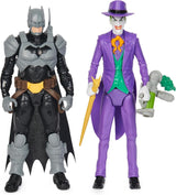 DC Batman Adventures Batman Vs the Joker Juego de figuras de acción, 30 cm - 2 figuras totalmente móviles con 12 engranajes para emocionantes juegos de rol, juguete para más de 4 niños Figuras de acción Naty Shop