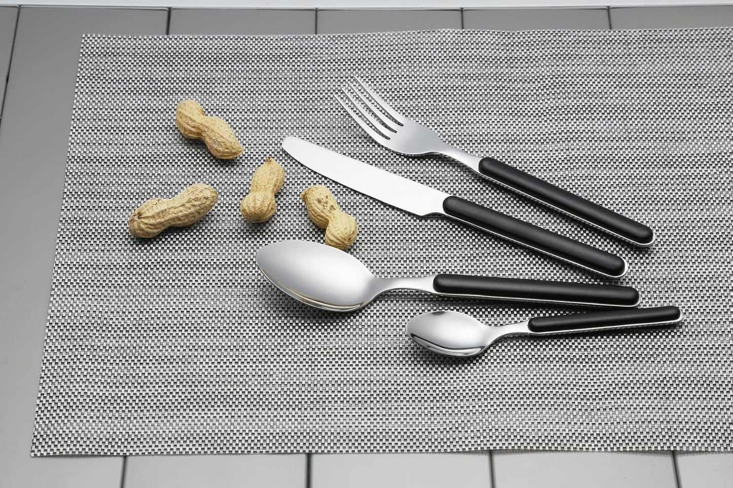 Besteck-Set Delice 16-Teilig Schwarz Cocina Naty Shop