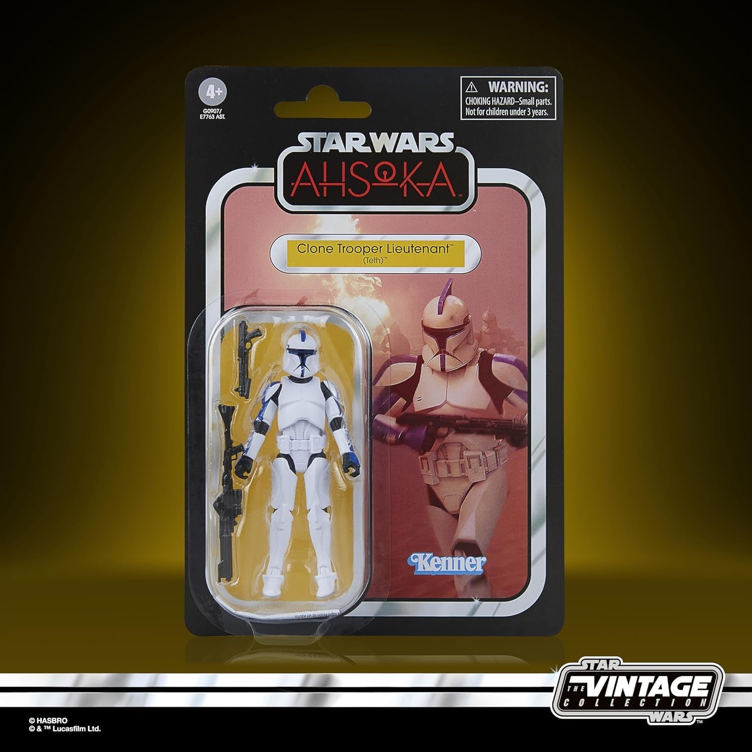 Star Wars the Vintage Collection Teniente soldado clon (Teth), Figura de acción de Star Wars: Ahsoka, Figuras de acción de 9,5 cm Naty Shop