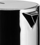 Alessi 9090/6 Espresso con 6 tazas para inducción, acero inoxidable, plateado, 15,5 x 13,5 x 27 cm
