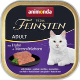 animonda Vom Feinsten Comida húmeda para gatos adultos, variedad de pollo, 6 x 100 g