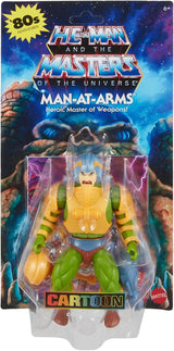 Juguete Masters of the Universe Origins, figura de acción de Duncan Man-At-Arms de la colección Cartoon, altura aprox. 14 cm, héroe con armadura removible y accesorios, Figuras de acción HYD25 Naty Shop