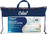 Almohada, Algodón, Percal, 50 X 70 Cm, Fino Acabado, Confort, Percal, 100% Algodón, Alta Calidad, Suave, Hecho en Francia, Blanco 73130220 Naty Shop Almohadas Estándar Título predeterminado