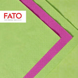 , Servilletas de papel desechables, Ideales para almuerzos informales y buffets, Paquete de 50 servilletas, Tamaño 33X33, 4 pliegues, 2 capas, Color verde manzana, Papel de celulosa 100% pura, FSC
