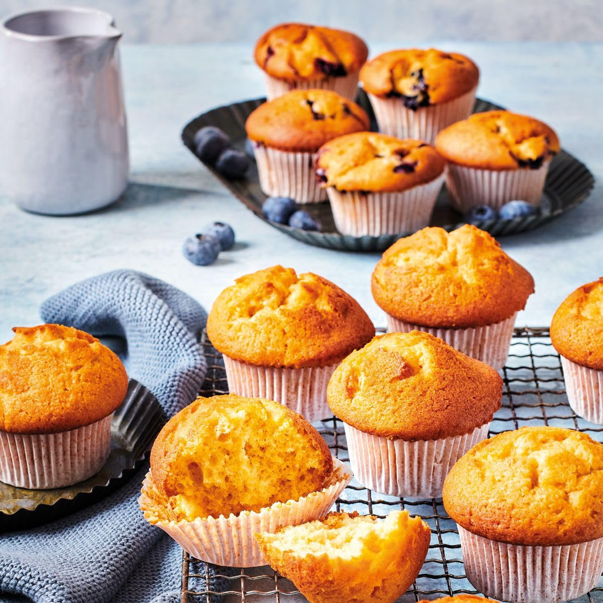Funcakes Mix Para Muffins, Backen Sie Einfach Köstliche Muffins, Perfekte Amerikanische Muffins, Geeignet Für Die Herstellung Von Blaubeermuffins Oder Schokoladensplitter-Muffins, Halal., 1 Kg Naty Shop