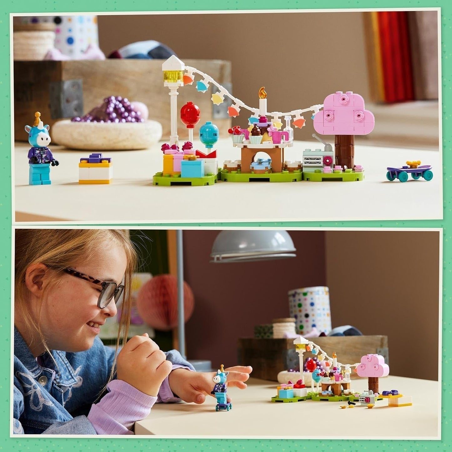 LEGO Animal Crossing Fiesta de cumpleaños de Jimmy Juguete creativo para niños Videojuego Set de animales y caballos Regalo para niñas y niños 6 años 77046 Juegos de construcción Besuche den LEGO-Store