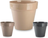 Pequeña maceta de plástico - 12 cm de diámetro, ligera y duradera, ideal para plantones, esquejes y plantas de interior - color aleatorio, Aléatoire