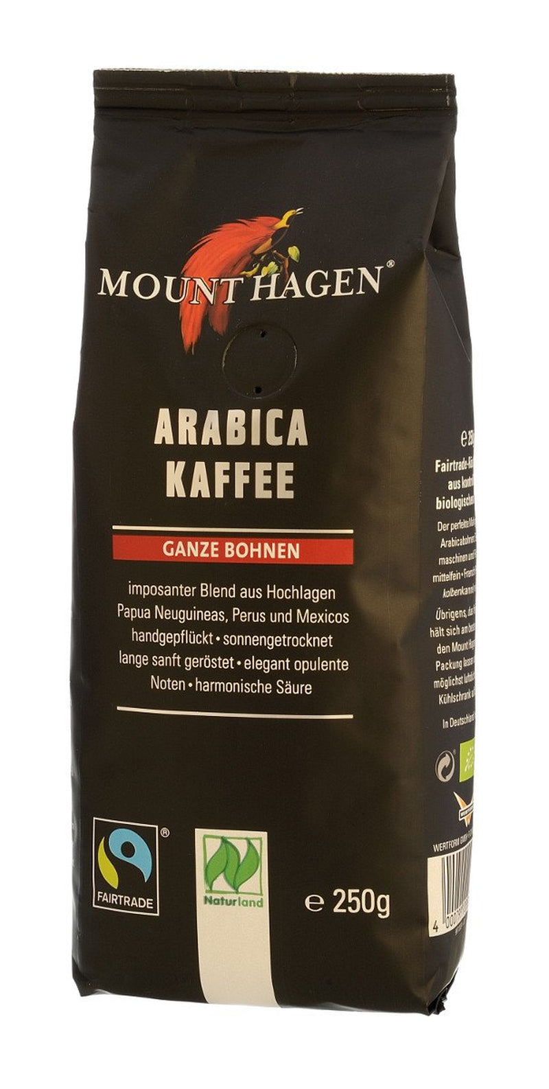 Bio FT Naturland Röstkaffee Arábica, 250 g de ganze Bohne