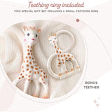 La Jirafa Sophie - Caja Regalo Bebé + Mordedor - Caucho 100% Natural - Set de Actividades para Bebé - Juguete de Aprendizaje Temprano