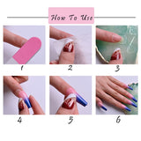 24 uñas postizas cuadradas desnudas francesas cortas de cobertura completa para mujeres y niñas