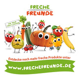 FRECHE FREUNDE Jaleas de frutas orgánicas, piruletas de manzana, frambuesa y arroz, snack dulce afrutado para niños, sin gluten, vegano, paquete de 20 (20 x 30 g)