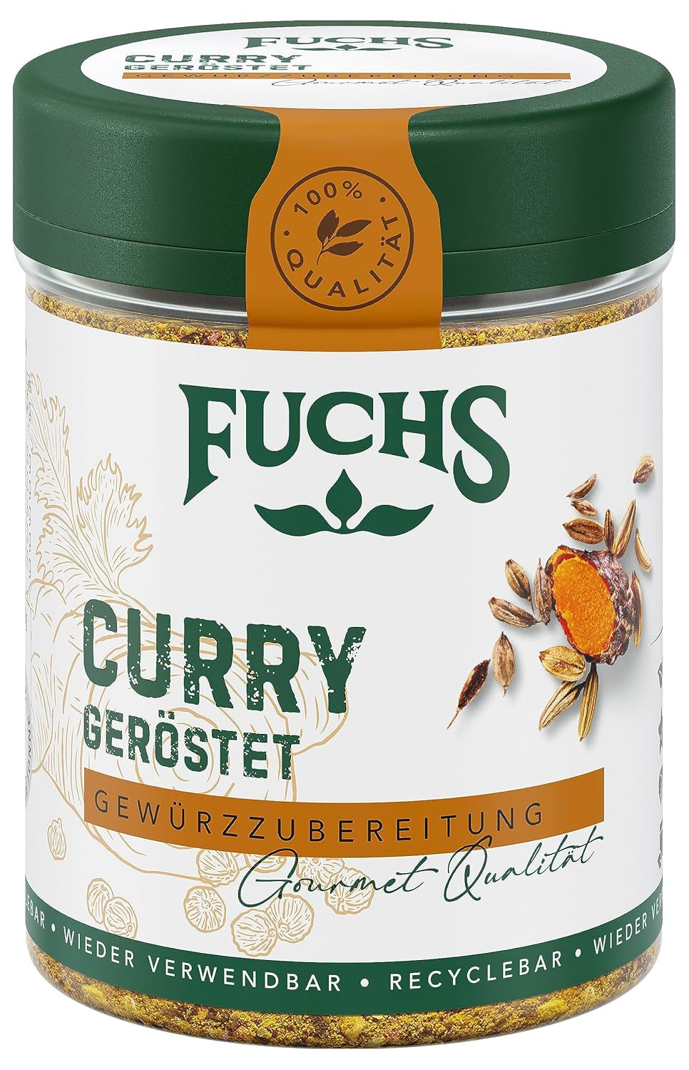 Fuchs Gewürze Curry, asado, 55 g