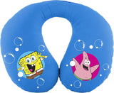 Bob Esponja Almohada cervical Bob Esponja para niños. Viaje súper cómodo, azul Almohadas de viaje Naty Shop Almohada cervical