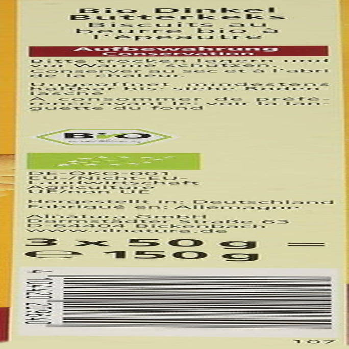 Galletas con mantequilla de espelta ecológica, 150 g