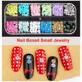Kit de 8 cajas de strass para decoración de uñas, juego de strass para decoración de uñas, Nagel Kunst Strasssteine ​​​​Gems Perlen Edelsteine ​​​​Bunt Pferdeaugen Strass para Nageldesign Zubehör con 1 pinzetten y 1 Strass Picker para bricolaje