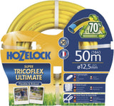 Manguera HOZELOCK - Ultramax 12,5 mm x 30 m, hasta 70 % de PVC reciclado, robusta, resistente a la intemperie, antitorsión, resistente a dobleces y aplastamientos, gris