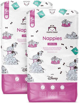 Mama Bear Disney Ultra Dry Pañales Talla 4 (8-14kg), Blanco, 84 Piezas (1 Paquete) Naty Shop Talla 5+ (11-17kg) Paquete Mensual