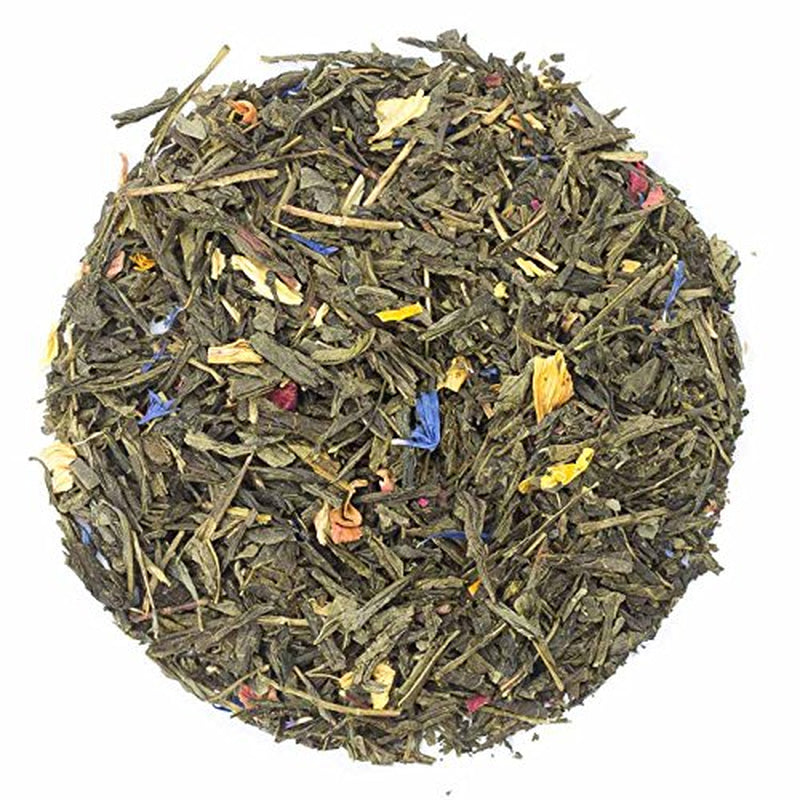 Ronnefeldt, té verde aromatizado con mango y cítricos, 100 g, paquete de 4