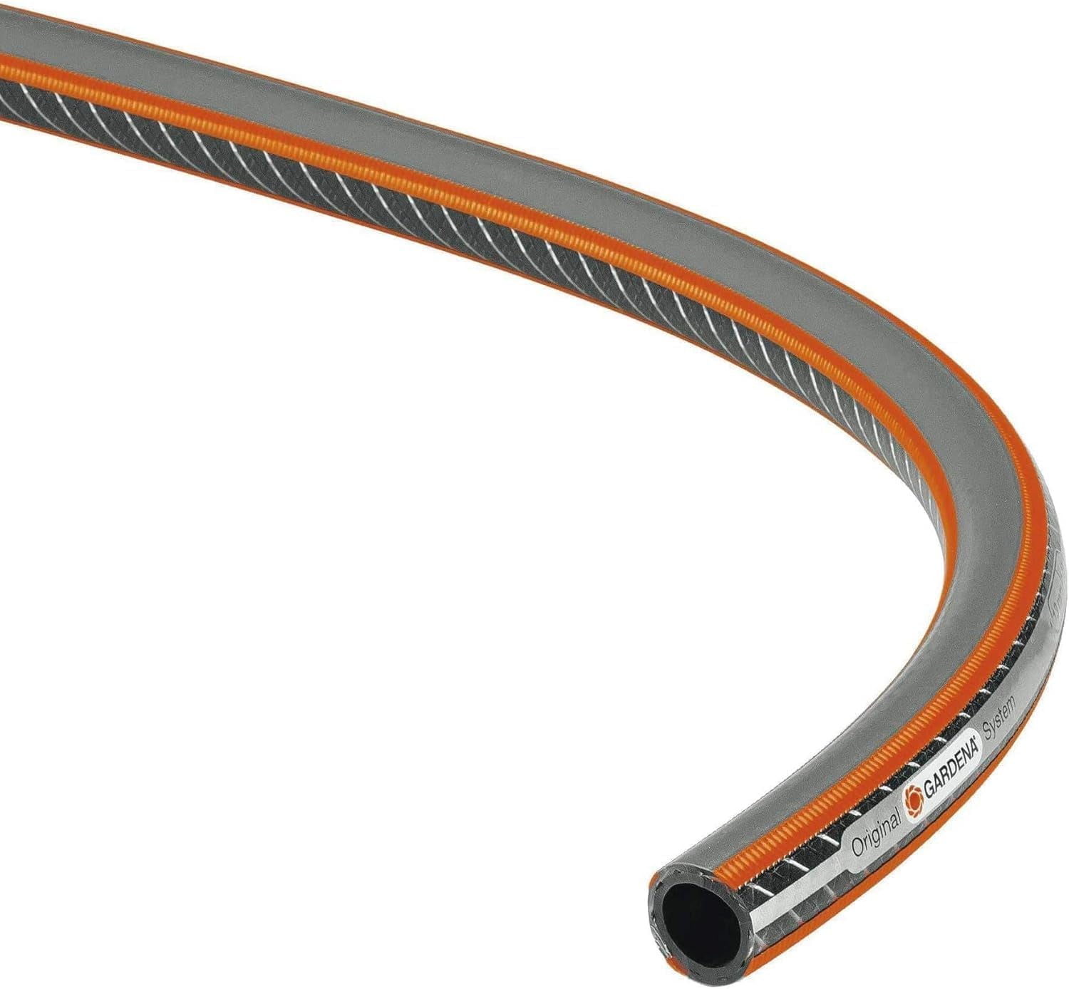 Gardena Manguera de jardín Cloruro de polivinilo (PVC), Comfort HighFLEX 19 mm (3/4 pulgadas), 50 m: Manguera de jardín con perfil Power-Grip, presión de rotura de 30 bar, muy flexible, dimensionalmente estable, resistente a los rayos UV, embalada (18085-20)