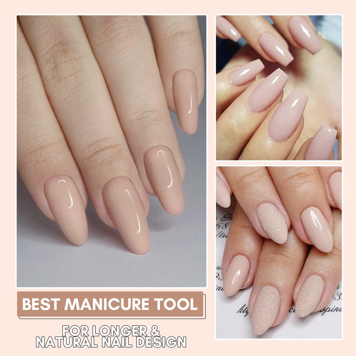 Makartt Poly Nail Extension Gel - Gel de extensión acrílico, gel fortalecedor de uñas, decoración de uñas, 50 ml (púrpura)
