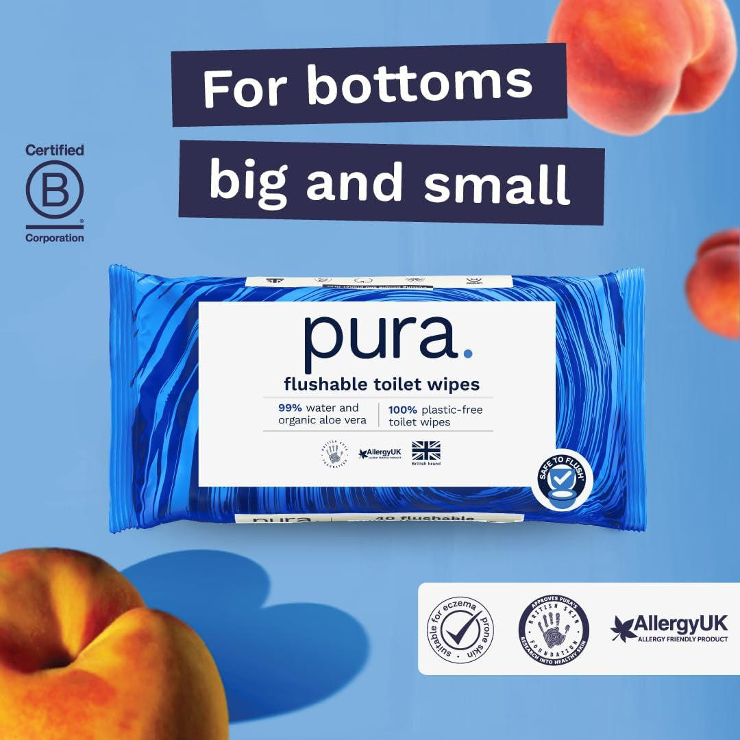 Toallitas húmedas desechables ecológicas 560 toallitas (14 x 40 toallitas) Paquete mensual 100 % sin plástico 99 % toallitas húmedas para el cuidado sensible al agua Fina a descarga Certificado biodegradable vegano
