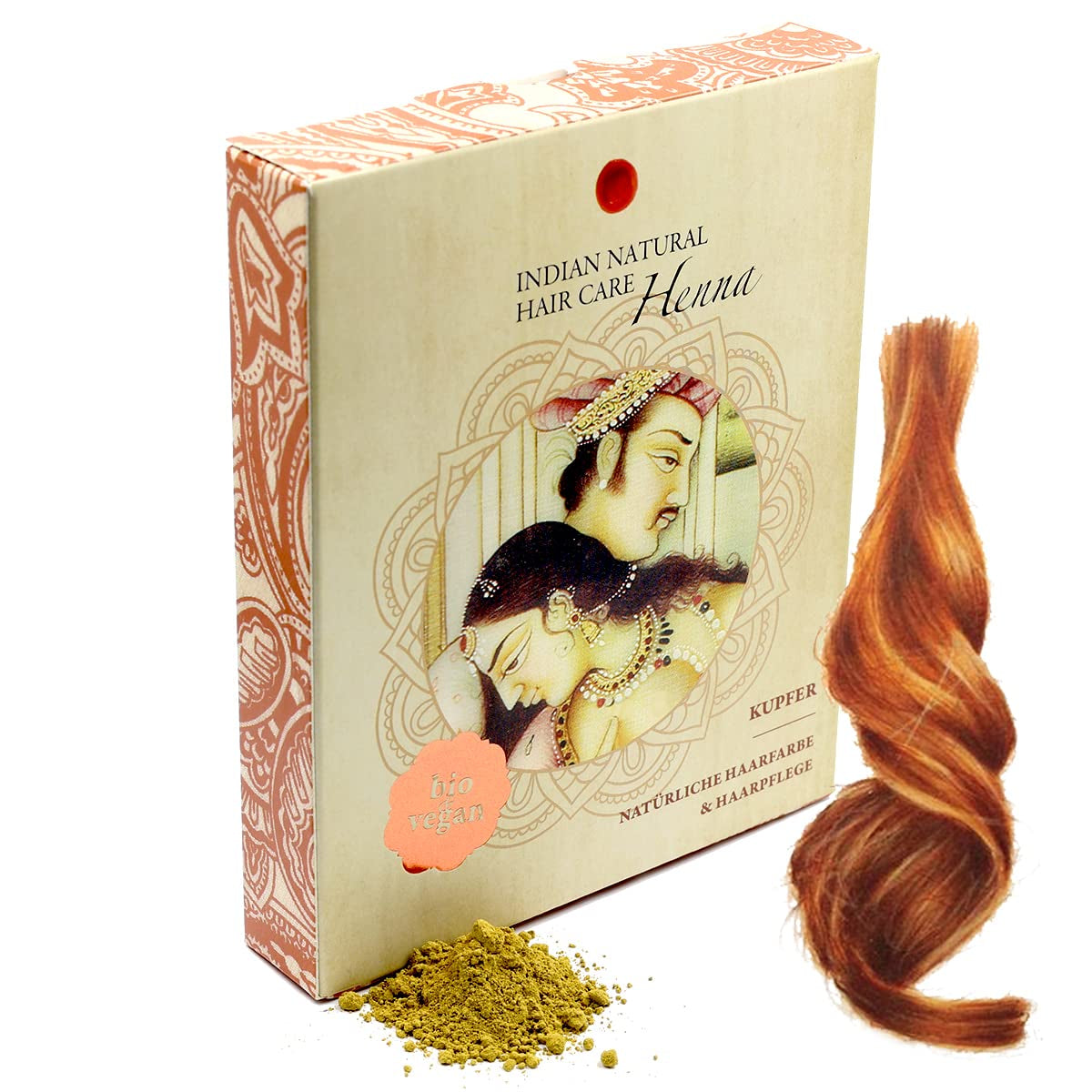 Henna - Cobre - Color natural y cuidado del cabello - Polvo - 200g Tinte para el cabello Naty Shop Título predeterminado