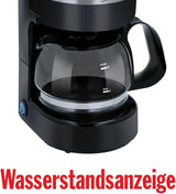 Cafetera para Camión 24V - Cafetera para Camión - Cafetera con Filtro - Cafetera para Mantener Caliente - Cafetera con Jarra de Vidrio - Negra