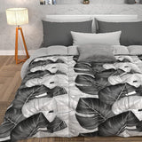 PETTI Artigiani Italiani - Edredón de invierno, Edredón de invierno, Edredón sencillo, Doble cara, Monocolor e impresión digital, 100% microfibra hipoalergénica, Made in Italy