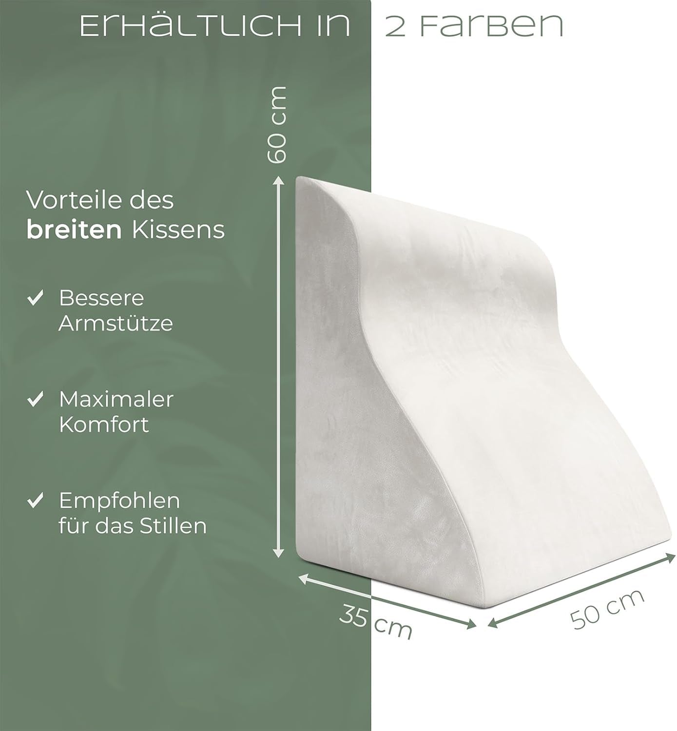 Almohada de lectura para cama y sofá, cómoda almohada para la espalda con espuma viscoelástica, almohada antirreflujo que se puede utilizar como almohada de cama, respaldo o cabecera, cómoda almohada de cama como agradable apoyo para la espalda