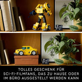 LEGO Icons Transformers Bumblebee, Figura de acción de robot coleccionable para adultos, Set de construcción de películas para fanáticos de la ciencia ficción, Se puede transformar en un automóvil, Juguete de aventuras 10338 Juegos de construcción Besuche den LEGO-Store