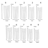 TRIXES 500 puntas de uñas de gel para uñas francesas, puntas acrílicas transparentes para manicura DIY, 10 diseños diferentes