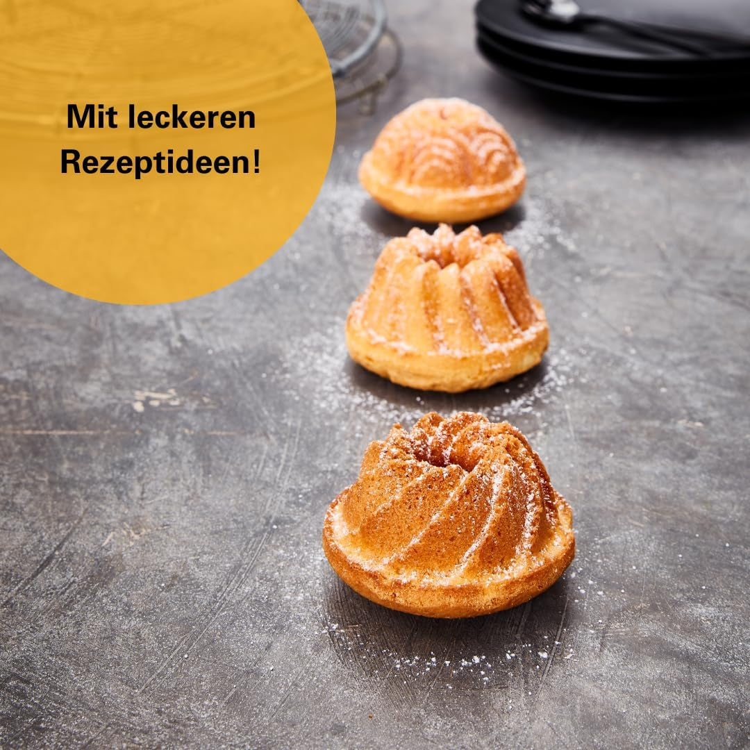 Birkmann, Contoura, Gugelhupfblech Violet, Backform Aus Aluguss, Mit Antihaftbeschichtung Und Rezept, 887077 Moldes y bandejas para repostería Naty Shop