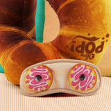 Almohada para el cuello y antifaz Croissant, naranja Naty Shop Almohadas de viaje