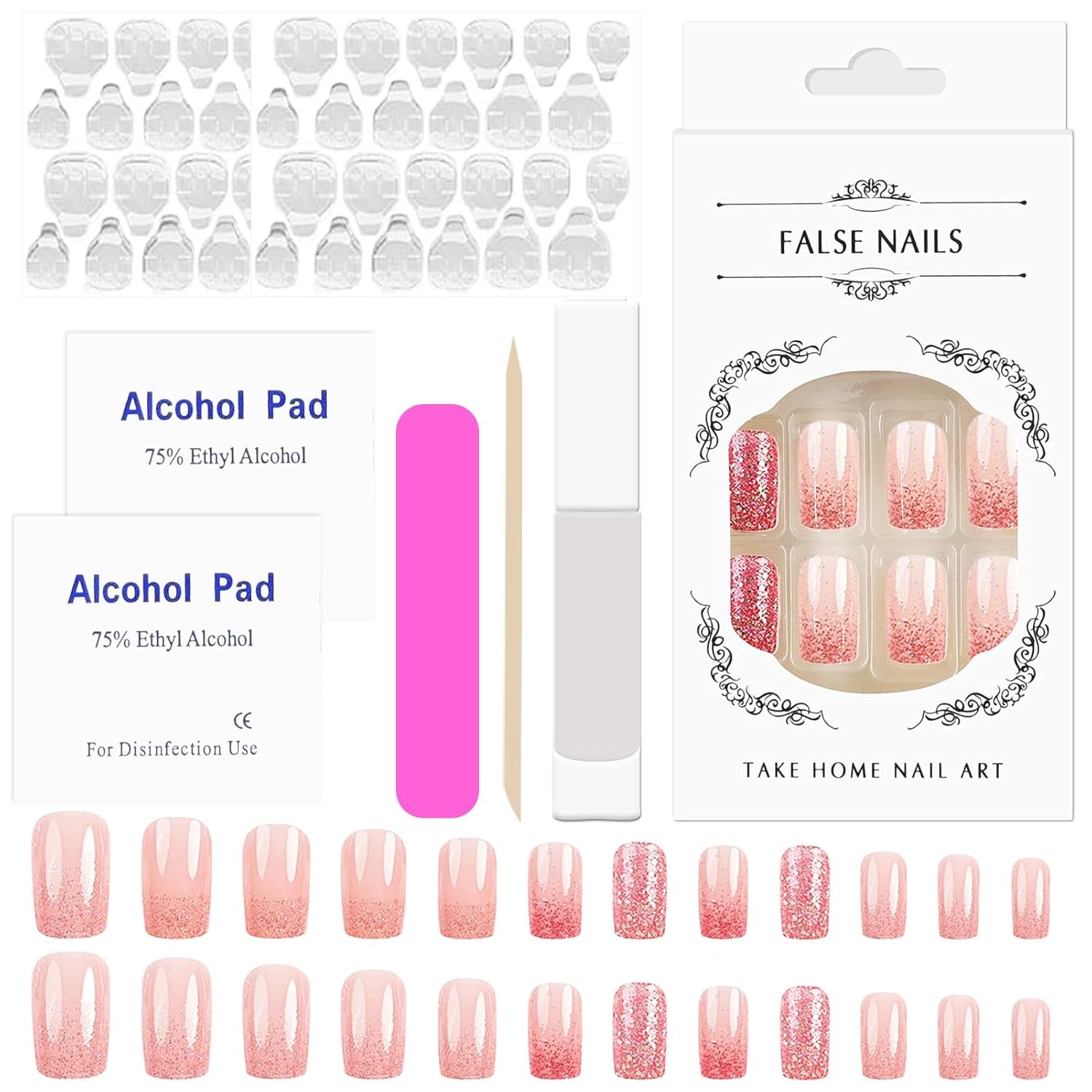 12 Stück French Tip Nagelsticker Selbstklebend Bunte French Nails Schablone Nagelaufkleber Nail Art Stickers Nageldesign DIY Nägel Zubehör (12 colores)
