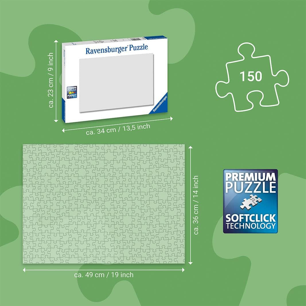 Puzzle para niños Ravensburger - 10038 Unterwegs Mit Der Arche - Arca de Noé Puzzle para niños a partir de 7 años, con 150 piezas en formato XXL Puzzle Naty Shop