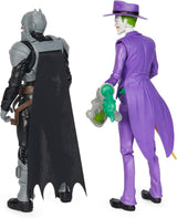 DC Batman Adventures Batman Vs the Joker Juego de figuras de acción, 30 cm - 2 figuras totalmente móviles con 12 engranajes para emocionantes juegos de rol, juguete para más de 4 niños Figuras de acción Naty Shop