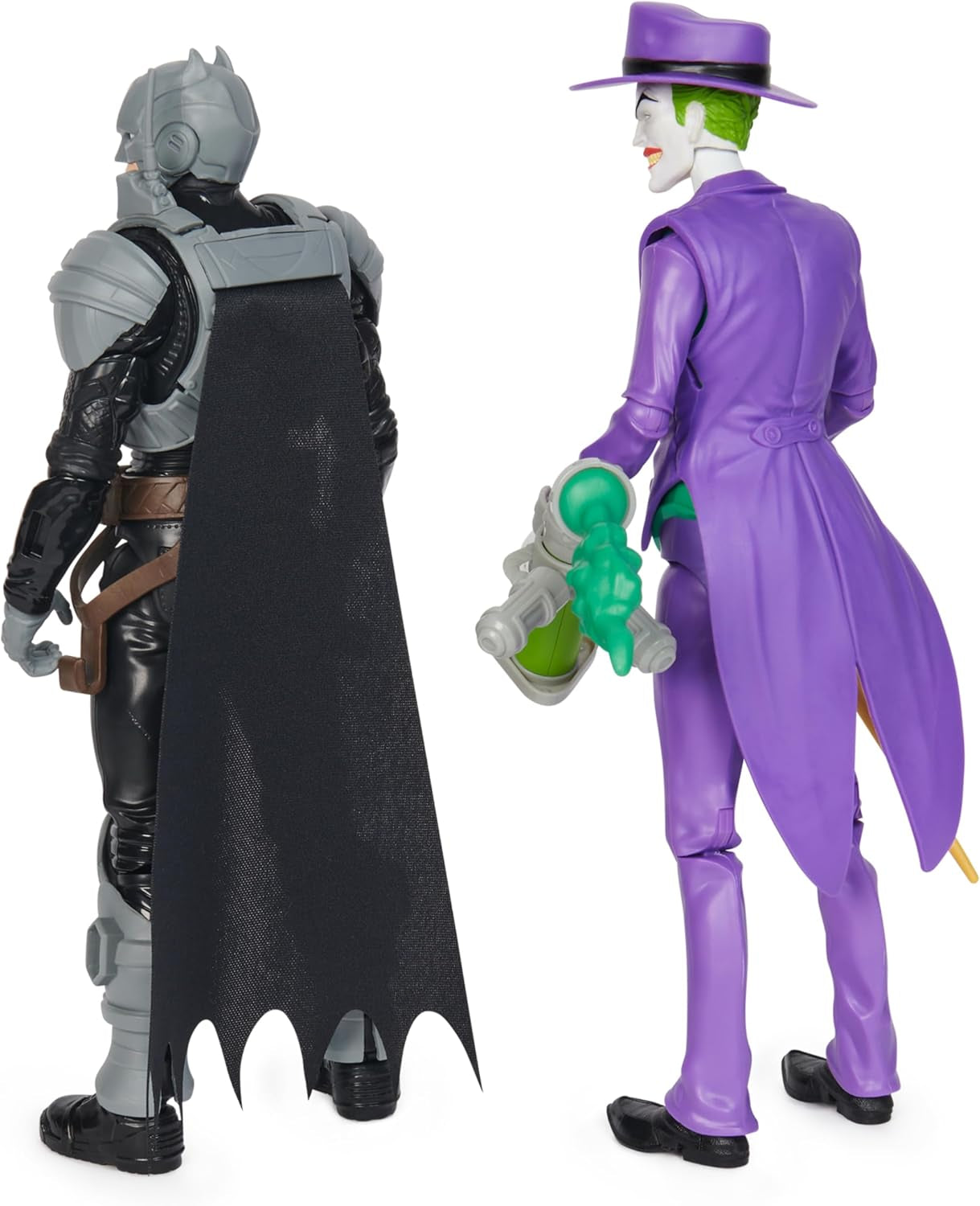DC Batman Adventures Batman Vs the Joker Juego de figuras de acción, 30 cm - 2 figuras totalmente móviles con 12 engranajes para emocionantes juegos de rol, juguete para más de 4 niños Figuras de acción Naty Shop