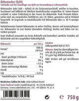 Raab Vitalfood Premium Birkenzucker, Xylit, Vegano, Alternativa al Zucker 1:1, Süßungsmittel, Zahnfreundlich, Vorratspack, 750 G Edulcorantes Naty Shop