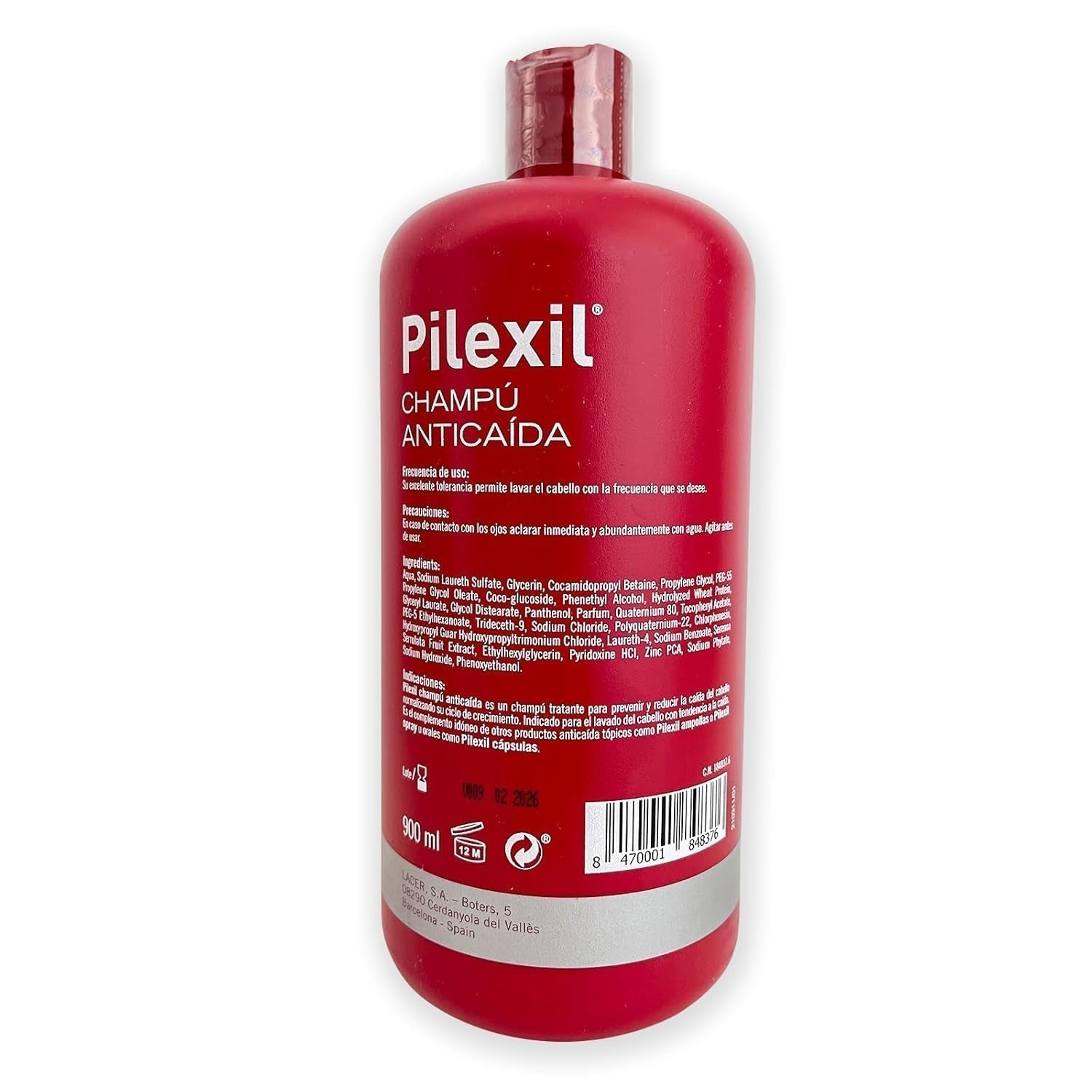 Lacer champú contra la caída del cabello 900 ml Lacer cuidado del cabello