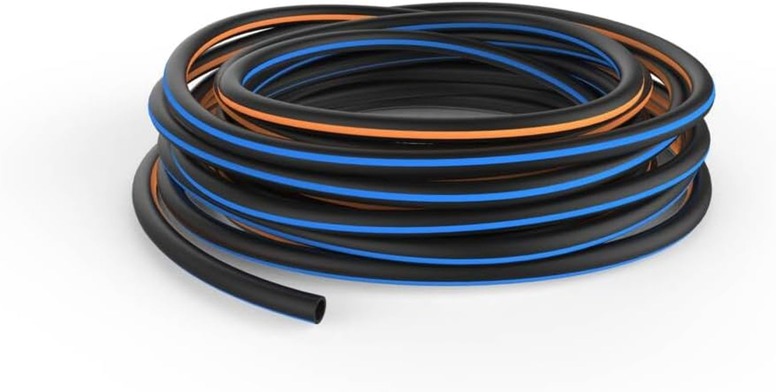 Fiskars Manguera de jardín S, Maciza, Manguera de agua para riego manual, 13 mm (1/2"), Longitud: 15 m, Conexión universal, Protección UV, Protección contra heladas, Resistente a la torsión, Azul, 1076049