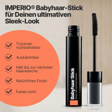 IMPERIO Hair Finishing Stick para cabello de bebé - Máscara premium para cabello de bebé para domar el cabello fino y quebradizo - 12ml Tinte para el cabello Transparente Naty Shop