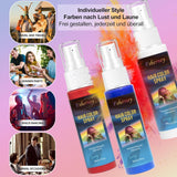Color de laca para el cabello - 30 ml Spray de color de cabello verde temporal, tinte para el cabello natural Spray de color de cabello temporal, tinte de cabello lavable para fiesta Cosplay Halloween (verde) Naty Shop Tinte para el cabello