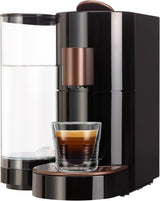 Cafetera espresso de cápsulas K-FEE TWINS II para café, té y cacao | Máquina de café espresso para tazas grandes | Calentamiento rápido | Depósito de agua de 2,3 litros | 19 barras | Negro-cobre