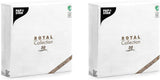 Papstar, 50 servilletas "Colección ROYAL" pliegue 1/4 48 Cm X 48 Cm Blanco, #11577
