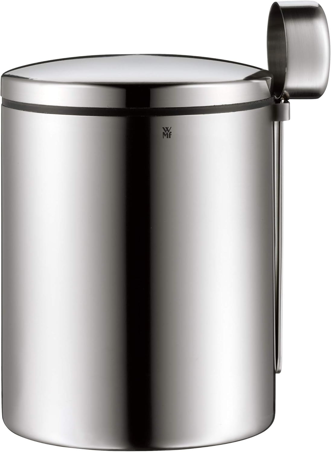 WMF Kult Cromargan cuchara de café caja de café en acero inoxidable acabado mate 500g y tarro de cristal de 1 litro Depot apto para lavavajillas Cajas de conservación de alimentos Naty Shop