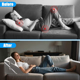 Almohada de cuña ajustable para cama, almohada de lectura para cama y sofá, almohada de espuma para reflujo, almohada para la espalda, apnea del sueño, lectura, elevación del sueño, almohada para las piernas, dolor de espalda, ronquidos