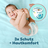 Pampers Premium Protection Pants Tamaño 6, 78 Windelns, 13kg-19kg, Mit 360° Fitform, 2x breiteren Bundchen als vorher für Comfort & Schutz + 10 Stück Pampers Aqua Baby-Weuchttücher enthalten