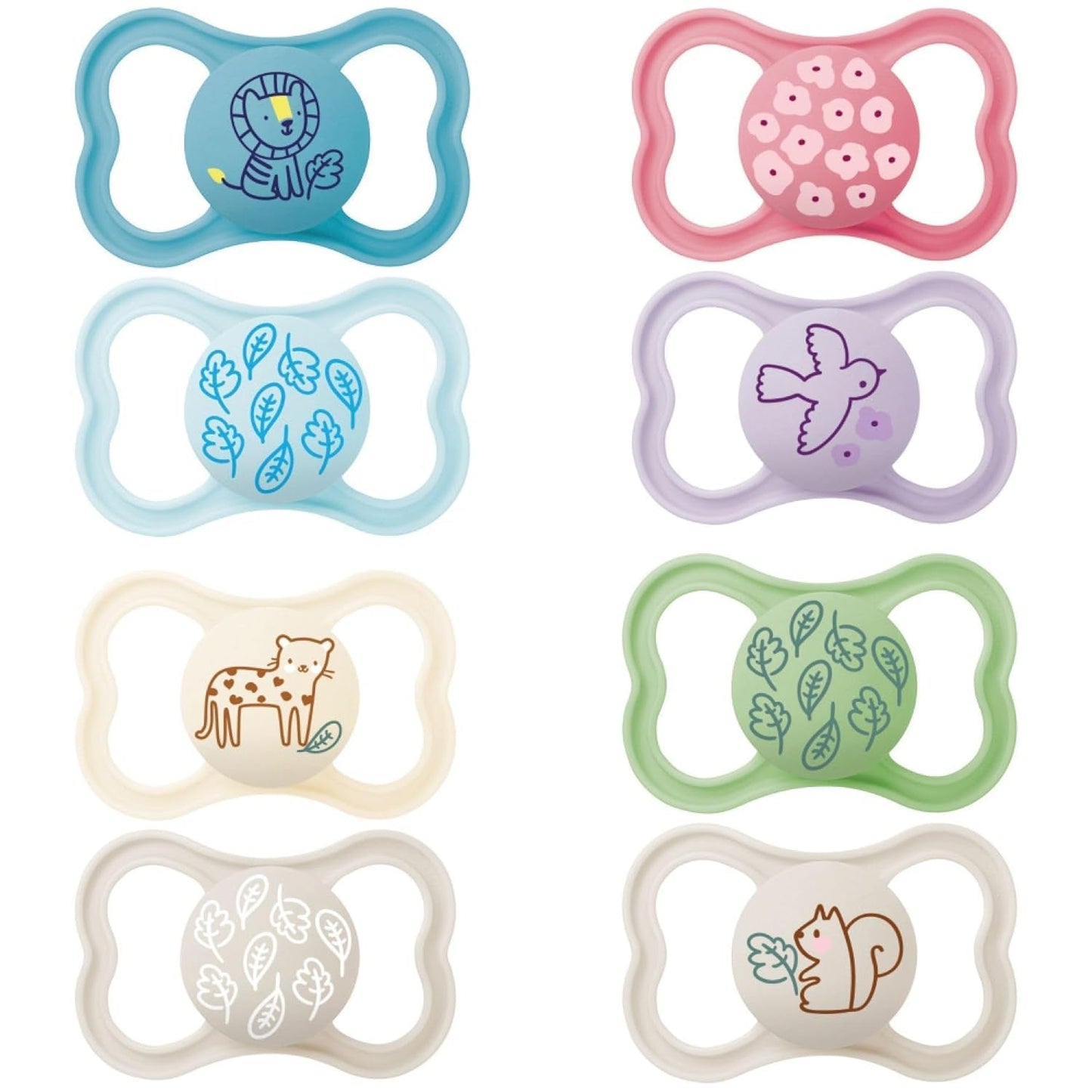 MAMÁ | Chupetes Supreme 6+ Meses (Pack de 2) Selección aleatoria de colores - Chupetes infantiles fabricados en silicona ultrafina y suave - Chupete ideal para un buen desarrollo bucal